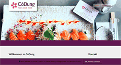 Desktop Screenshot of codung-sushi.de