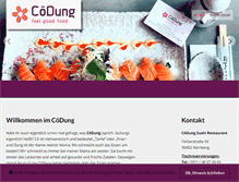 Tablet Screenshot of codung-sushi.de